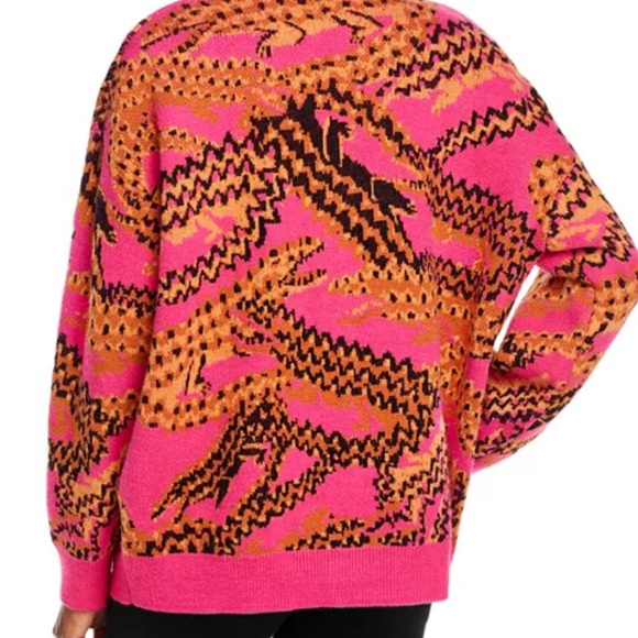 FARM Rio Pink and Orange Patterned Cardigan - Picture 3 of 4